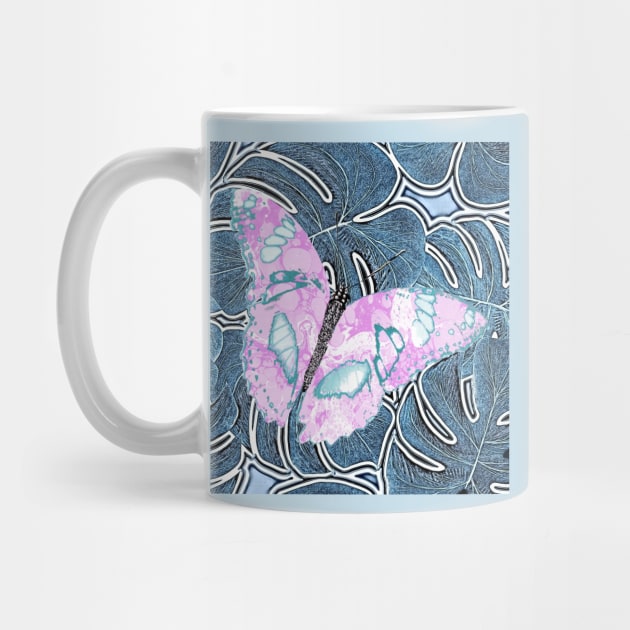 Marbled Paper Butterfly by MarbleCloud